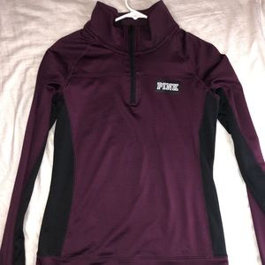 Burgundy Victoria’s Secret Half Zip Jacket